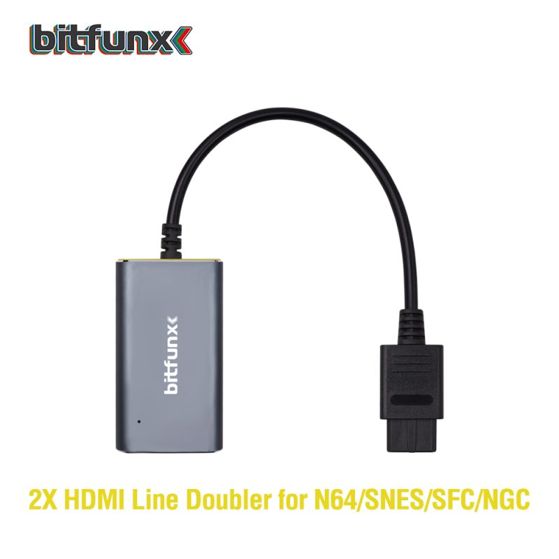 Bitfunx 2X HDMI Line Doubler Converter for N64/SNES/SFC /NGC S-video ...