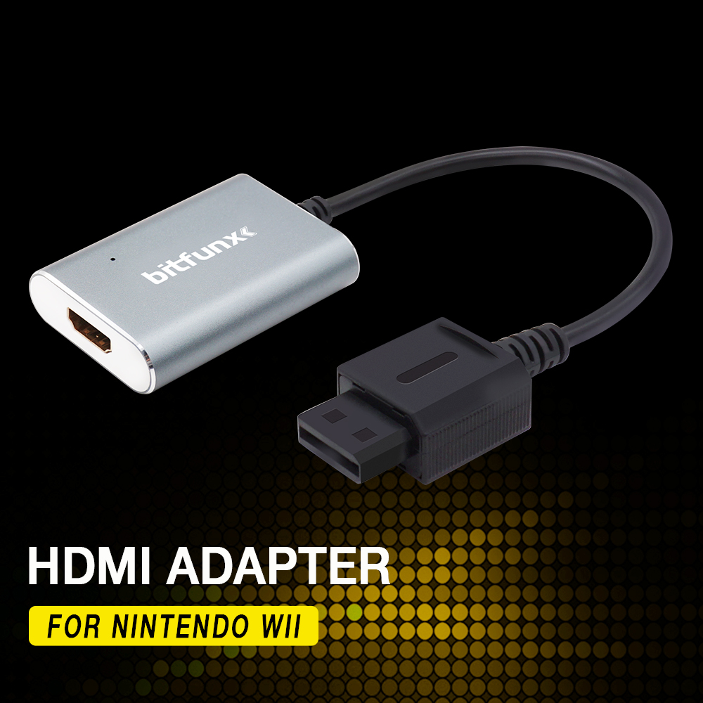 HDMI Adapter for Nintendo Wii NTSC PAL Retro Game Consoles HD Cable Plug  And Play – Bitfunx